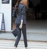 Mini Skirt Suits Women Double Breasted Plaid Blazer Jacket Vest Waistcoat 3 Piece Set Business Formal Work Office Ladies Wear