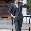 Mini Skirt Suits Women Double Breasted Plaid Blazer Jacket Vest Waistcoat 3 Piece Set Business Formal Work Office Ladies Wear