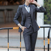 Mini Skirt Suits Women Double Breasted Plaid Blazer Jacket Vest Waistcoat 3 Piece Set Business Formal Work Office Ladies Wear
