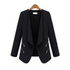 Women  Long Sleeve Slim Lapel Blazer Suits Jackets Casual Open Coats Blazers Outwear Terno 3 Colors