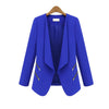 Women  Long Sleeve Slim Lapel Blazer Suits Jackets Casual Open Coats Blazers Outwear Terno 3 Colors