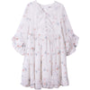Mishow 2022 Chiffon Women Dress Ladies Embroidery Dress Floral Casual Dress V Neck Lolita Dress MX18A1346