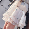 Mishow 2022 Chiffon Women Dress Ladies Embroidery Dress Floral Casual Dress V Neck Lolita Dress MX18A1346