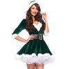 Miss Santa Claus Outfits Women Christmas Dresses Adult Costume Half Sleeve Modis Ladies Fancy Dress Xmas Winter Red Vestidos