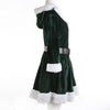 Miss Santa Claus Outfits Women Christmas Dresses Adult Costume Half Sleeve Modis Ladies Fancy Dress Xmas Winter Red Vestidos