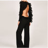 Missord 2022 Sexy Autumn Winter O-Neck Long Sleeve backless Jumpsuit FT8804-1