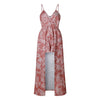 6 Colors Floral Printed Bodysuits Women Sexy Deep V Neck 2022 Halter Summer Boho Beach Playsuit Overalls Female Jumpsuit