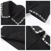 Miu Summer Handmade Beaded A-line Dress Little Black Dress Doll Collar Dress Female