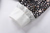 Miu Summer Retro Tea Break Platycodon Floral Dress Puff Sleeve Beach Vacation Long Dress Women