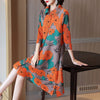 Miyake Pleated Rose Dress Fall 2022 Winter Loose Plus Size Button Dress  Aesthetic Vintage Indie Clothes