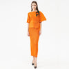 Miyake Pleated High Dress Sets 3D Appliques Flower Plus Size Cloak Sling Dress Original Designer Aesthetic Clothes