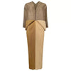 Miyake Pleated Lantern Bat Sleeve  2022 Summer  Temperament  Stitching V-Neck  Loose Dress
