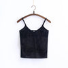 New Velvet Tank Tops Women Camisole Vest Soft Velour Comfy And Stretchable Short Ladies V Neck Slim Sexy Camis Tops