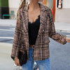 Modern Office Lady Double Breasted Suit Jacket Small Suit Coat Versatile  Fine Sewing Crafts