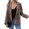 Modern Office Lady Double Breasted Suit Jacket Small Suit Coat Versatile  Fine Sewing Crafts
