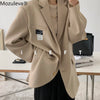 Mozuleva 2022 Office Ladies Loose Blazer Suit Single Breasted Female Oversized Suit Jacket Women Korean Full Sleeve Outwear
