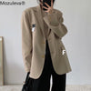 Mozuleva 2022 Office Ladies Loose Blazer Suit Single Breasted Female Oversized Suit Jacket Women Korean Full Sleeve Outwear