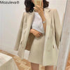 Mozuleva 2022 Spring Ladies Skirt Suits Women Single-breasted Jacket & Pencil Skirt Suits Business 2 Pieces Sets Office Uniform