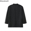 Mozuleva 2023 Loose Outerwear Women Suit Jacket Spring Summer Female Jacke Elegant Chic Single-breasted Women oversize Blazer