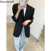 Mozuleva 2023 Loose Outerwear Women Suit Jacket Spring Summer Female Jacke Elegant Chic Single-breasted Women oversize Blazer