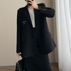 Mozuleva 2023 Women Chic Loose Plaid Blazer Autumn Single Breasted Female OL Suit Jacket Full Sleeve Outwear Korean Y2K Blazer