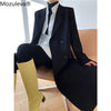 Mozuleva Korean Style Oversized X-Long Women's Blazer Suit Single Breasted Lady Loose Windbreaker Suit Autumn Outerwear Coats