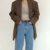 Mozuleva Retro Women Plaid Blazers Jackets Work Office Lady Suit Slim Single Breasted Business Oversized Blazer Coat Talever