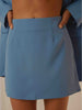 Msfancy Blue 2 Piece Set Women Skirt Blazer Suit Mujer 2023 Spring Elegant Lady Official Outfits