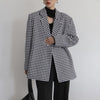 Msfancy Swallow Gird Warm Blazer Women Double Breasted Elegant Wollen Suit Coat Mujer 2022 Winter Oversized Jacket