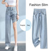 Multi  Pockets  Popular Loose Jeans Thin Denim High Waist Skin-friendly Straight Wide Leg Jeans Women Accessory for Work