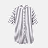 Muximux 2022 Summer Women Shirt Dresses Autumn Boho Casual Butterfly Sleeve Striped Midi Dress Shirt For Women Femme Vestido