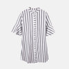 Muximux 2022 Summer Women Shirt Dresses Autumn Boho Casual Butterfly Sleeve Striped Midi Dress Shirt For Women Femme Vestido