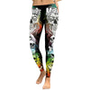 New Arrival Skull Head Women Leggings Letter Gradient Digital Print Pants Slim Fitness Workout Woman Leggins