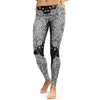 2022 Women Leggings Madanla Series Black Flower 3D Digital Print Leggins Fitness Workout Pants Plus Size Legging