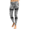 Autumn Women Leggings Lotus Mandala Flower Digigal Print Leggins Workout Black White Mujer Plus Size Pants