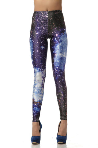 Legging 3D Digital Blue Galaxy Sexy Leggins Fashion Slim Leggins Printed Women Leggings Women Pants