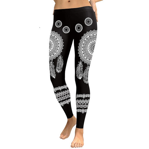New Arrival 2022 Leggings Women Mandala Flower Digital Print Fitness Leggins Elastic Workout Plus Size Pant Legging