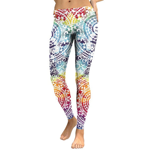 New Arrival Leggings Women Mandala Flower 3D Printing Legging Fitness Leggins High Waist Trousers Pants