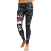 New Arrival Leggings Women Skull Head 3D Printed Camouflage Legging Workout Leggins Slim Elastic Plus Size Pants Legins