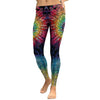 New Arrival Women Leggings Red mandala Aztec Round Ombre Leggins Fitness 3D Printed High Elasticity Pants Trousers