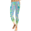 Summer Style Scale Women leggings 3D Printed Mermaid Plus Size Leggins Gradient Workout Leggins Pant Legging