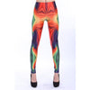 wholelsales New Fashion Women leggings 3D Printed color legins Ray fluorescence leggins pant legging for Woman