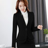 NAVIU Elegant and Women Blazers Autumn Temperament Long-Sleeve Black Gray Jacket Office Ladies Work Wear Coat