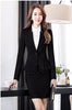 NAVIU Elegant and Women Blazers Autumn Temperament Long-Sleeve Black Gray Jacket Office Ladies Work Wear Coat