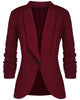 NEW 2022 Spring Autumn Blazer Women Foldable Brand Jacket Made of Cotton & Spandex Coat Ladies Refresh Blazers Tops Plus Size