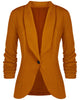 NEW 2022 Spring Autumn Blazer Women Foldable Brand Jacket Made of Cotton & Spandex Coat Ladies Refresh Blazers Tops Plus Size