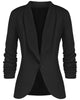 NEW 2022 Spring Autumn Blazer Women Foldable Brand Jacket Made of Cotton & Spandex Coat Ladies Refresh Blazers Tops Plus Size