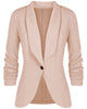 NEW 2022 Spring Autumn Blazer Women Foldable Brand Jacket Made of Cotton & Spandex Coat Ladies Refresh Blazers Tops Plus Size