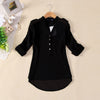 Chiffon Shirts Womens Tops Long Sleeve Solid Elegant Work Shirts V Neck Blouses Female Clothing Chemise Casual Blusa