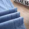 Summer Elastic Waist  Casual Thin Style Women Jeans  Wide Leg  Straight Pant For Women